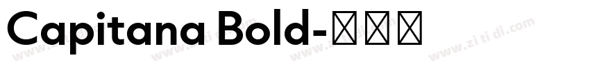 Capitana Bold字体转换